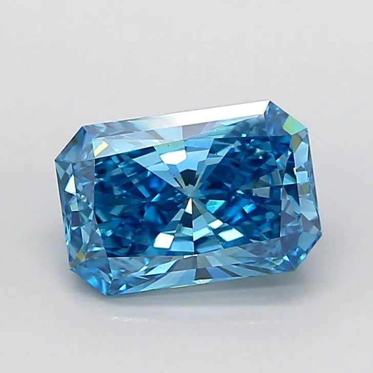 2.22ct Radiant Lab Grown Diamond (Colour Fancy Vivid Blue, Clarity VS1, IGI Certified)
