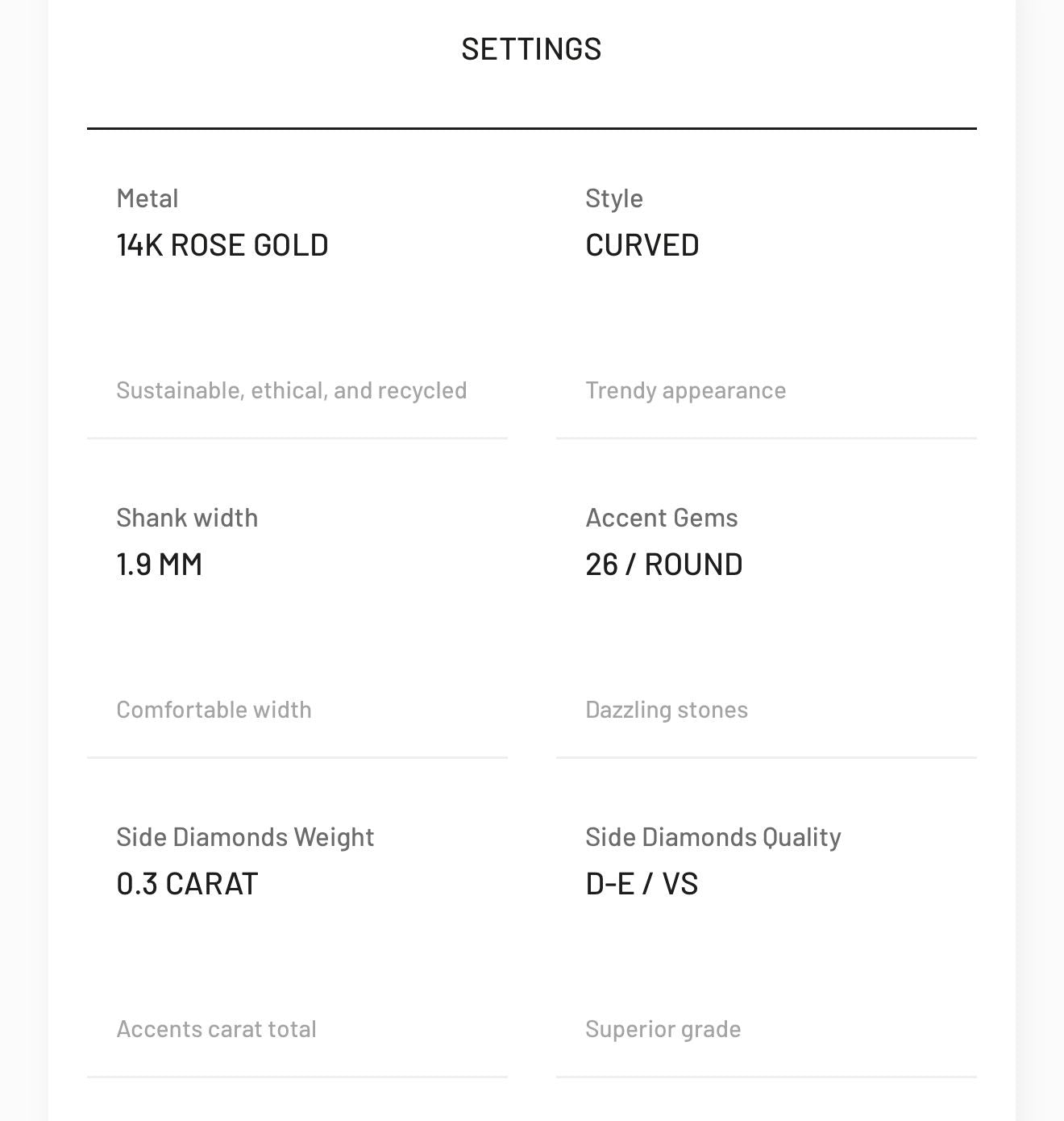TIKTOK lIVESTREAM 14k rose gold  band 1.9mm   26pcs round lab diamonds  0.3tcw DEF VS