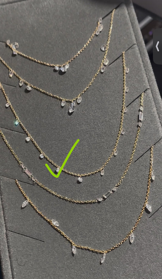 Mo TIKTOK LIVESTREAM 18K Yellow Gold  D VVS Chain Necklace the 3rd in picture lab grown diamonds