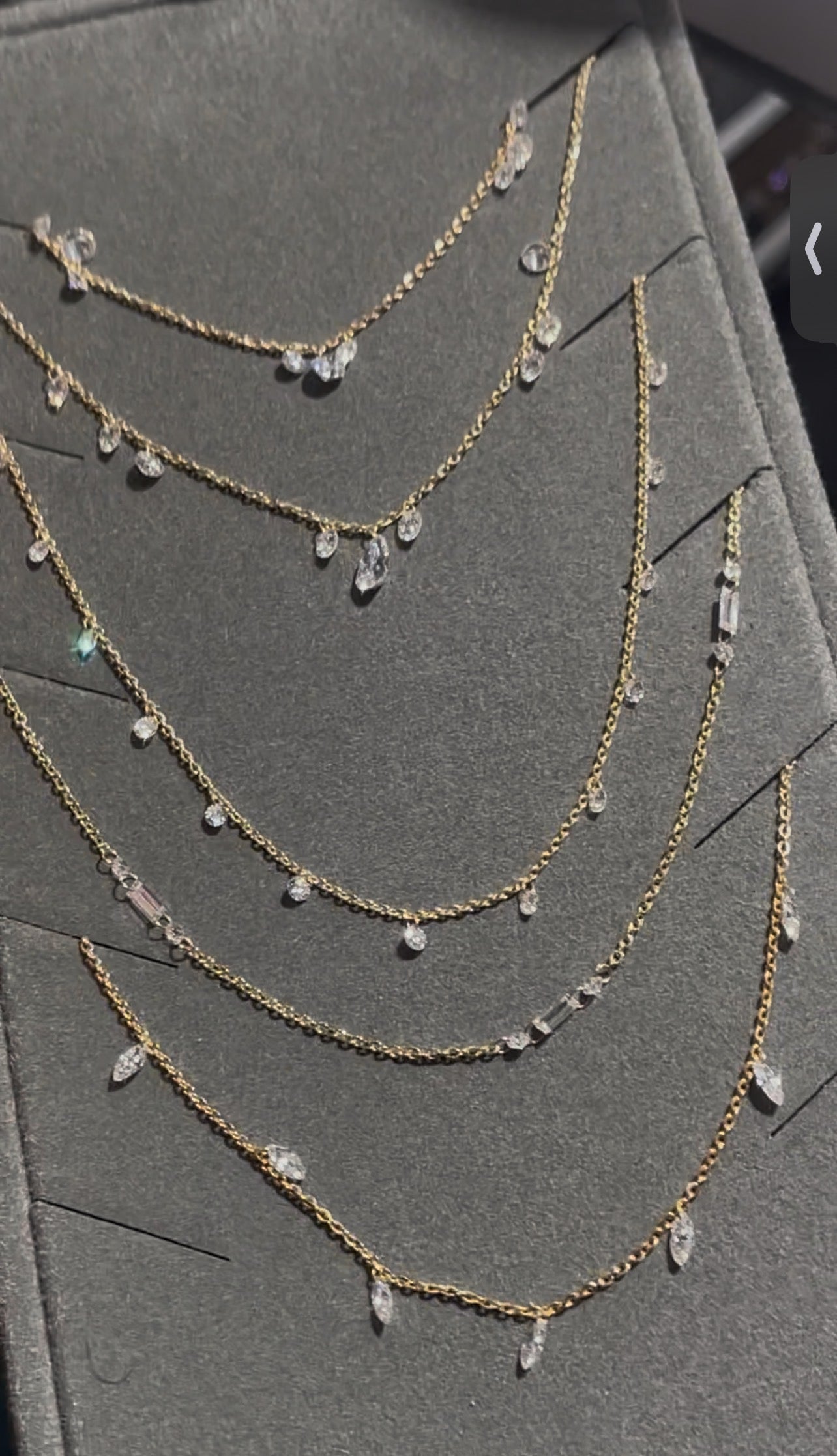 Mo TIKTOK LIVESTREAM 18K Yellow Gold  D VVS Chain Necklace the 3rd in picture lab grown diamonds