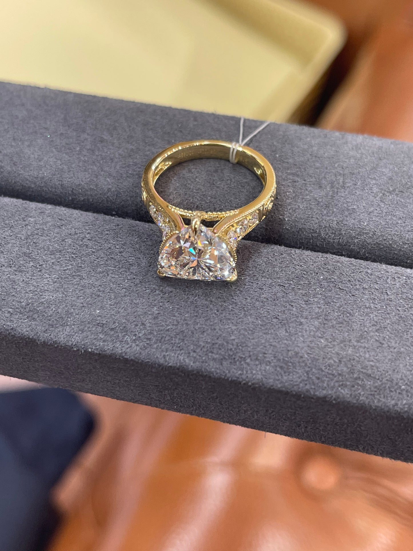 Lis link 2-1 TIKTOK LIVESTREAM 14k light yellow gold 5ct heart shape design same as picture E VSClarity size 6.75