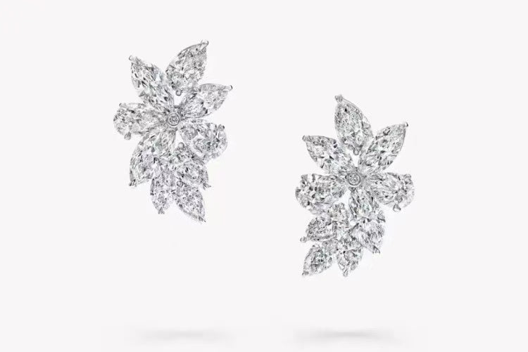 JOS TIKTOK LIVESTREAM Earring studs 14K 5ct  White earring studs as the cad D VVS screw back