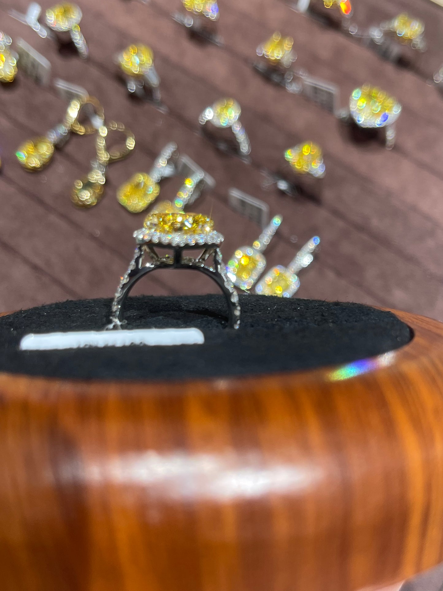 MAR link 2-1 TIKTOK LIVESTREAM18K Gold Halo 4.16ct Heart Shape cutting Lab yellow Diamond Engagement Ring fancy vivid yellow VS1
