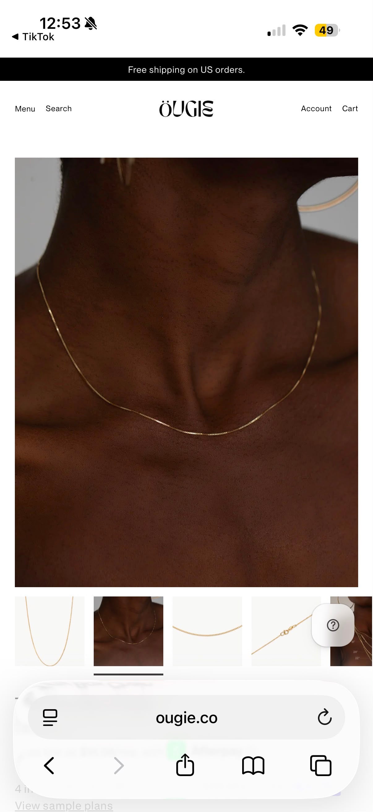 Ale link 2-1 deposit link Tiktok livestream 14K yello gold 20'' chain with 1ct emerald bezel setting solitaire  pendant necklace elongaed ratio for the stone