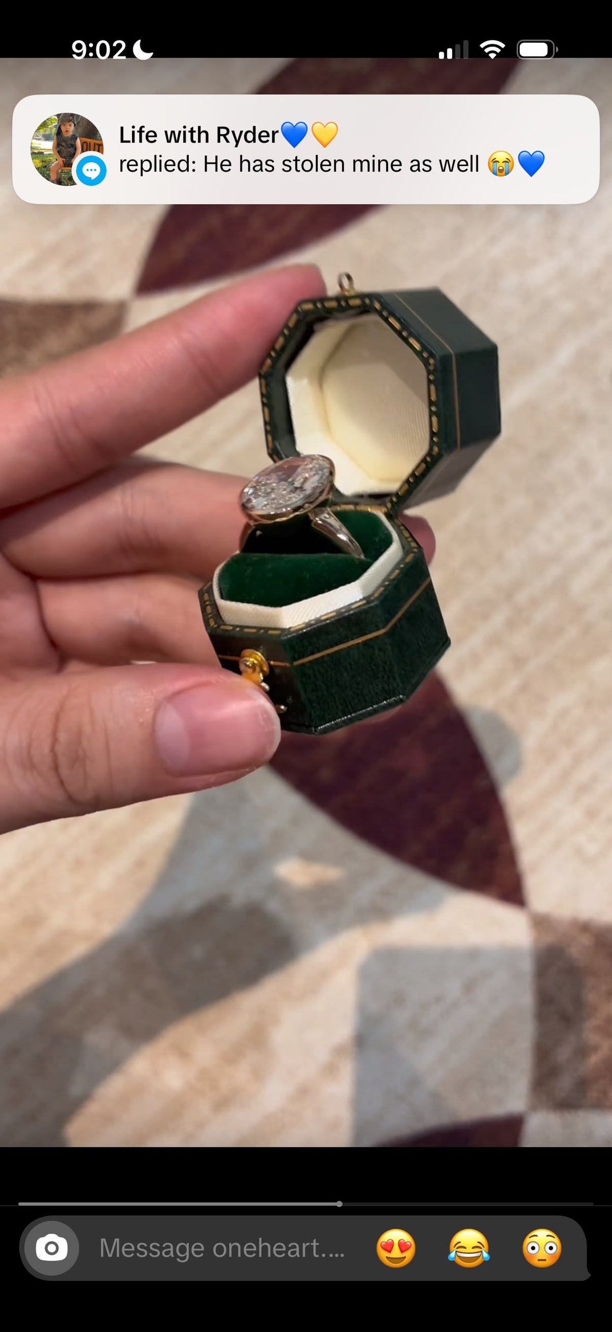 Sar TIKTOK LIVESTREAM 2-1 link 18K yellow gold 5 CARATS raito 1.49 E color VS1 with IGI certificate bezel setting no basket same as picture size 5.5