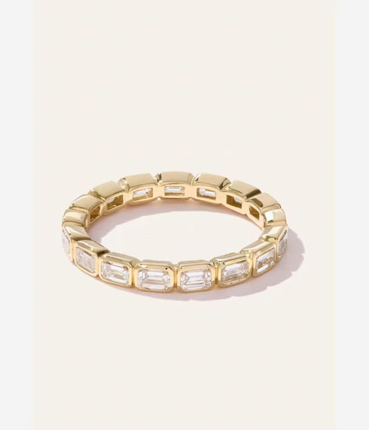 SHE balance TIKTIOK LIVESTREAM solid 14K yellow gold 2 band ring  size 8.5 +6 (Copy)