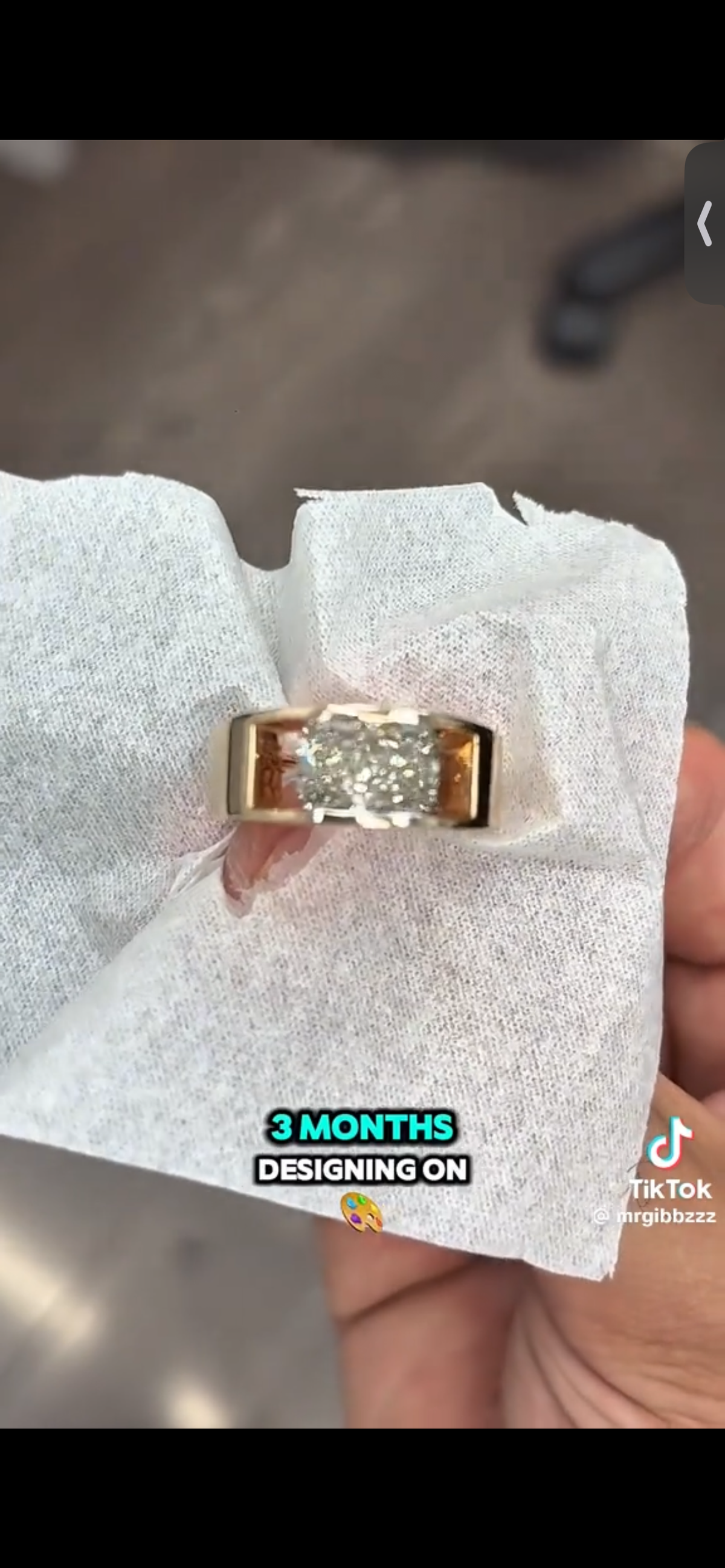 RIGI link Tiktok livestream 3-2 link 3 rings 14K gold 3ct step dutch Marquise E-G VS1 warm color lab grown diamonds with IGI Certifiate + thick matching band round and marquise rotated+ men ring mount  size 9（women）+8(men) (Copy)