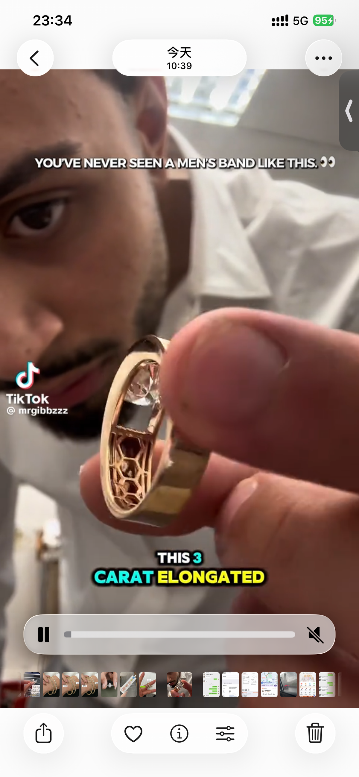 RIGI link Tiktok livestream 3-2 link 3 rings 14K gold 3ct step dutch Marquise E-G VS1 warm color lab grown diamonds with IGI Certifiate + thick matching band round and marquise rotated+ men ring mount  size 9（women）+8(men) (Copy)