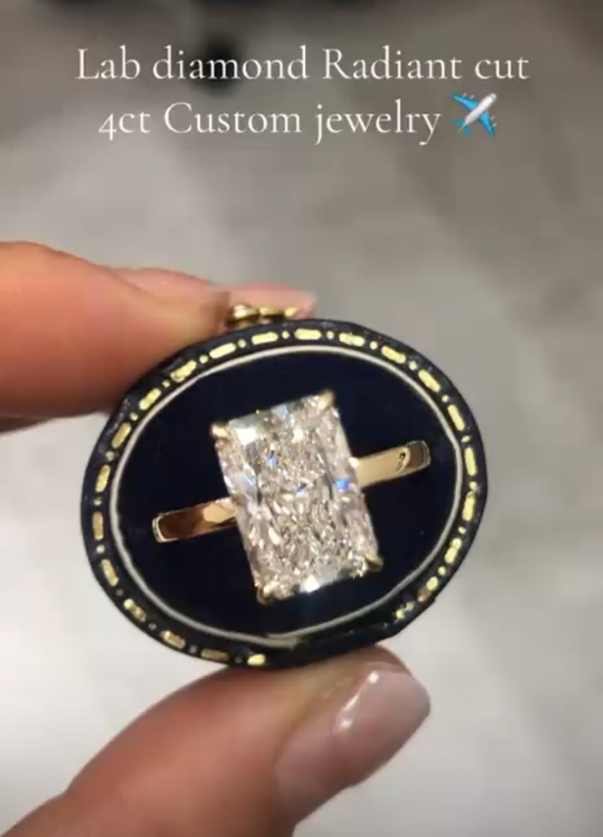 TO TIKTIOK LIVESTREAM 2-1 link 2 ring solid 14K yellow gold 4ct radaint E VVS2 2-row paved band + you and me ring 4ctw E VS1 with IGI Certificate  size 9