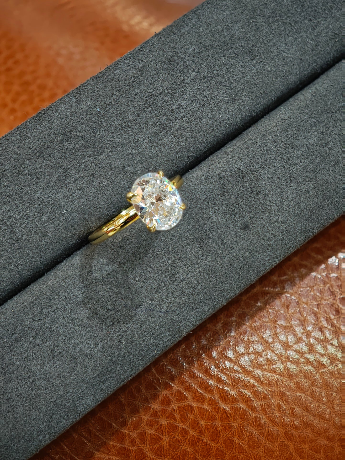TIKTOK LIVESTREAM 2CT Lab Ova E VS  IGI certificates Lab-Grown Diamond Ring