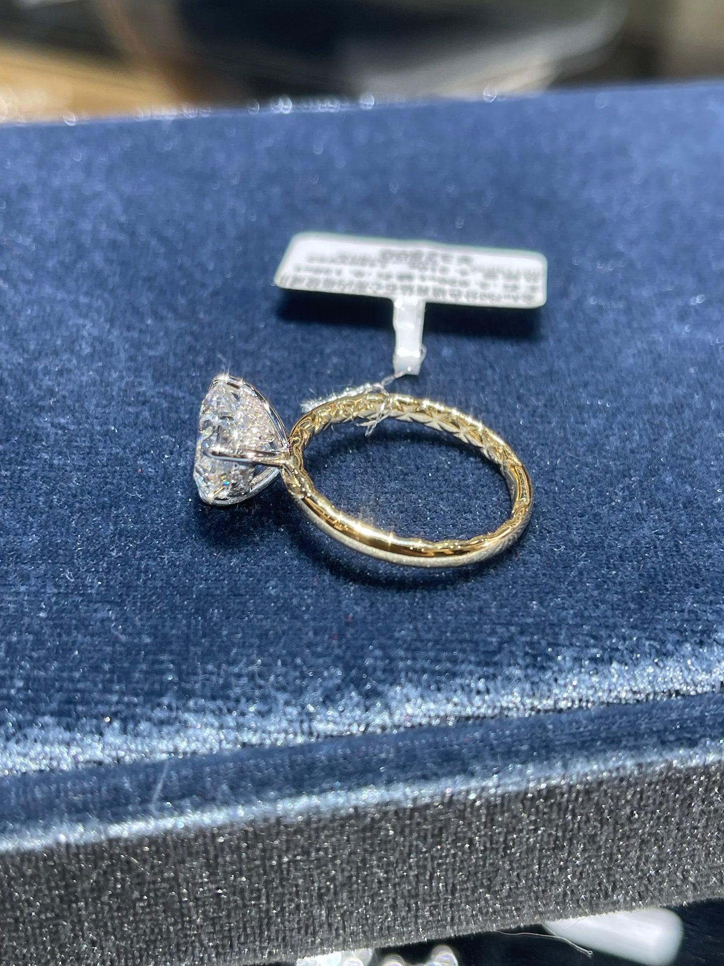 14k rose gold 3ct  Hidden halo as picture E VSClarity