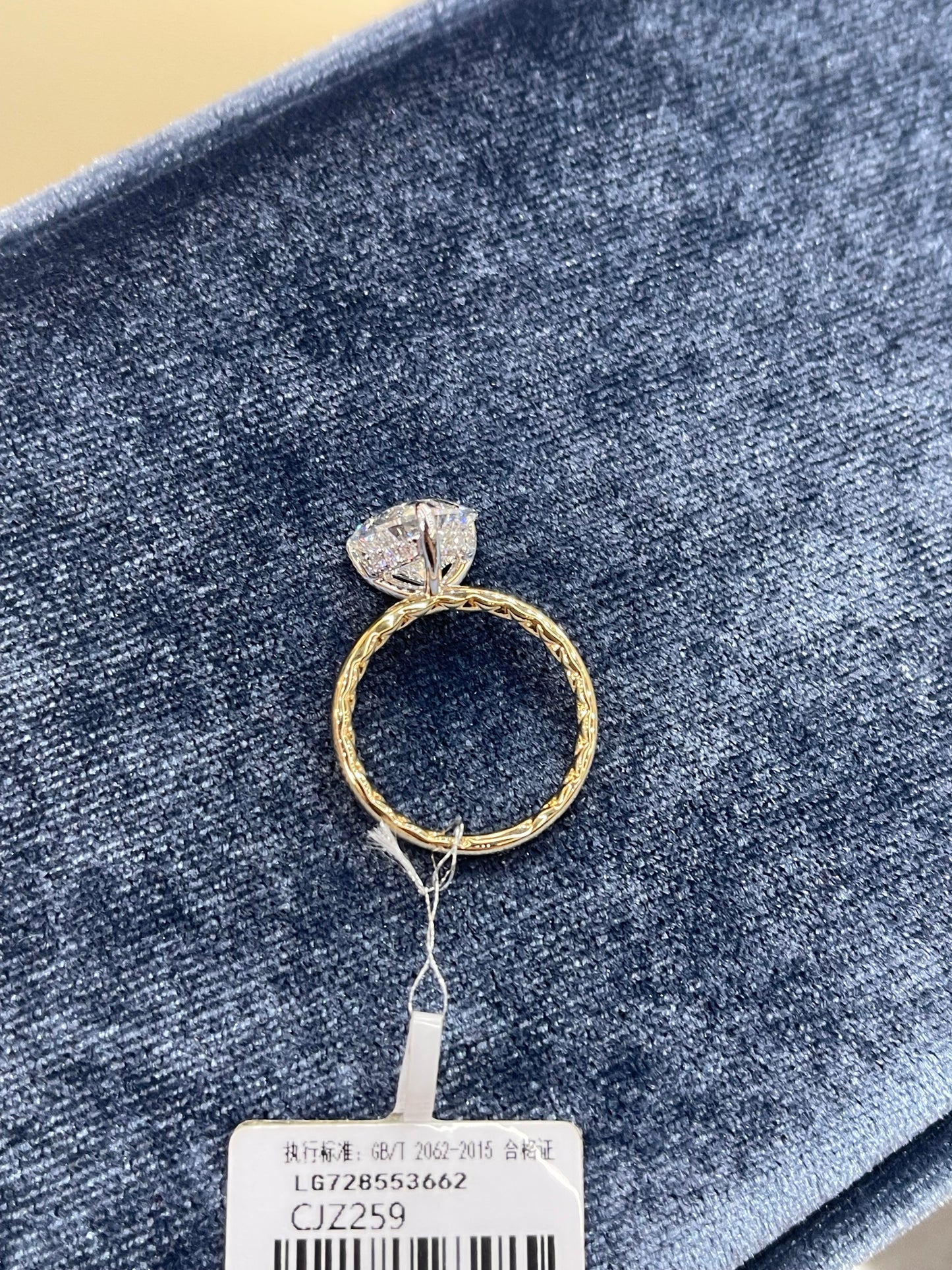 14k rose gold 3ct  Hidden halo as picture E VSClarity
