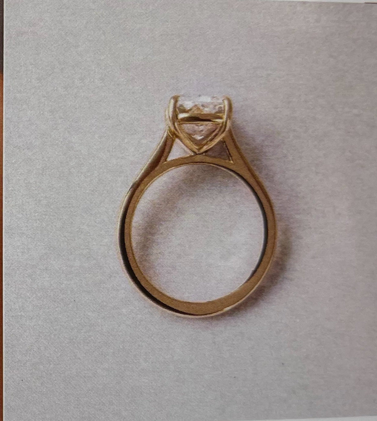 TIKTOK LIVESTREAM 14K 2CT Elongated Cushion E VS Lab Diamond Ring, 14K Gold