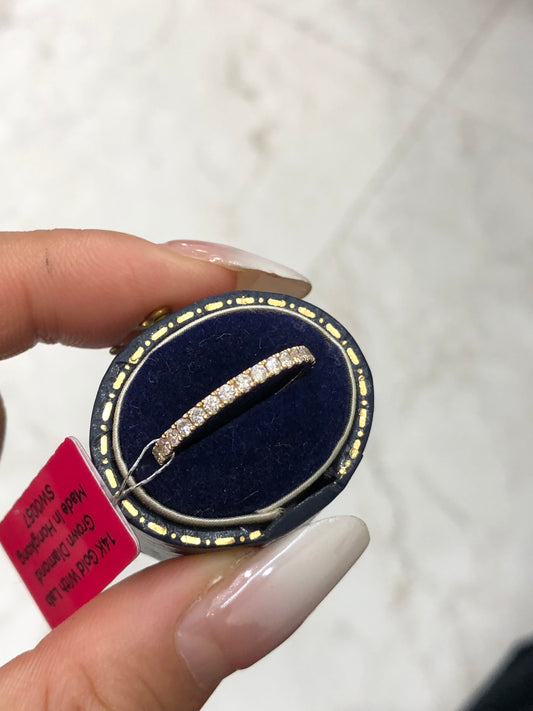 CLA TIKTIOK LIVESTREAM Solid 14K paved eternity band 0.8ctw size 8