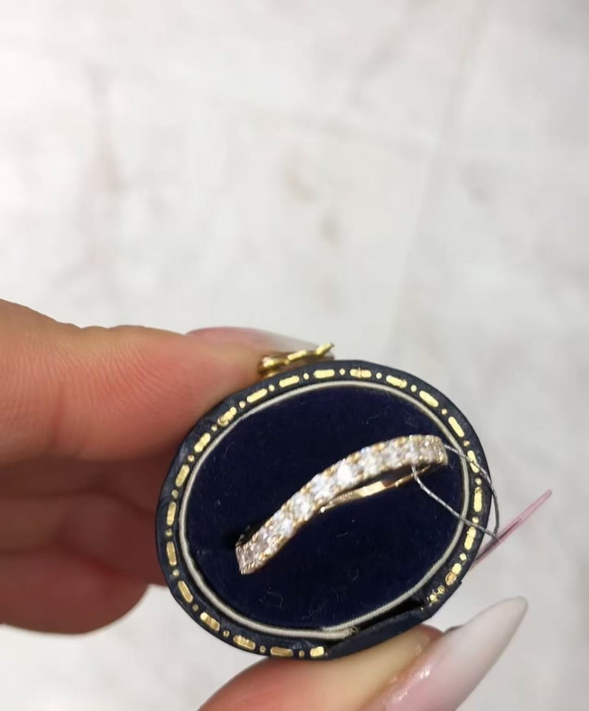 APR TIKTOK LIVESTREAM 2-1 LINK , solid 14K yellow Gold 3ct center pear cut E VS1, 2-row paved band 3.4ctw, with a matching band  two-ring set Lab Diamond  IGI Certified,  size 7