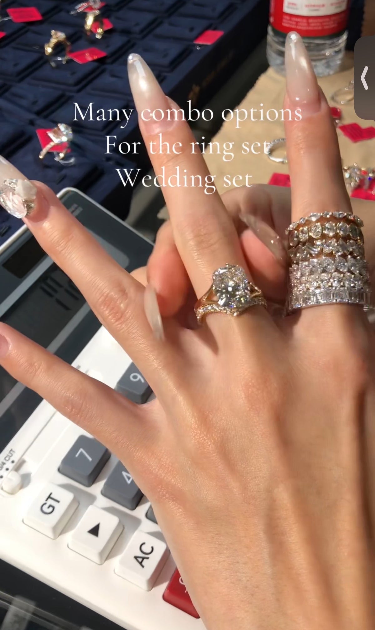JEN TIKTOK LIVESTREAM 2-2 LINK , 14K Yellow Gold 5 CT,E VS1, elongated cushion Cut Lab Diamond Engagement Ring,IGI Certified, split shank size 7