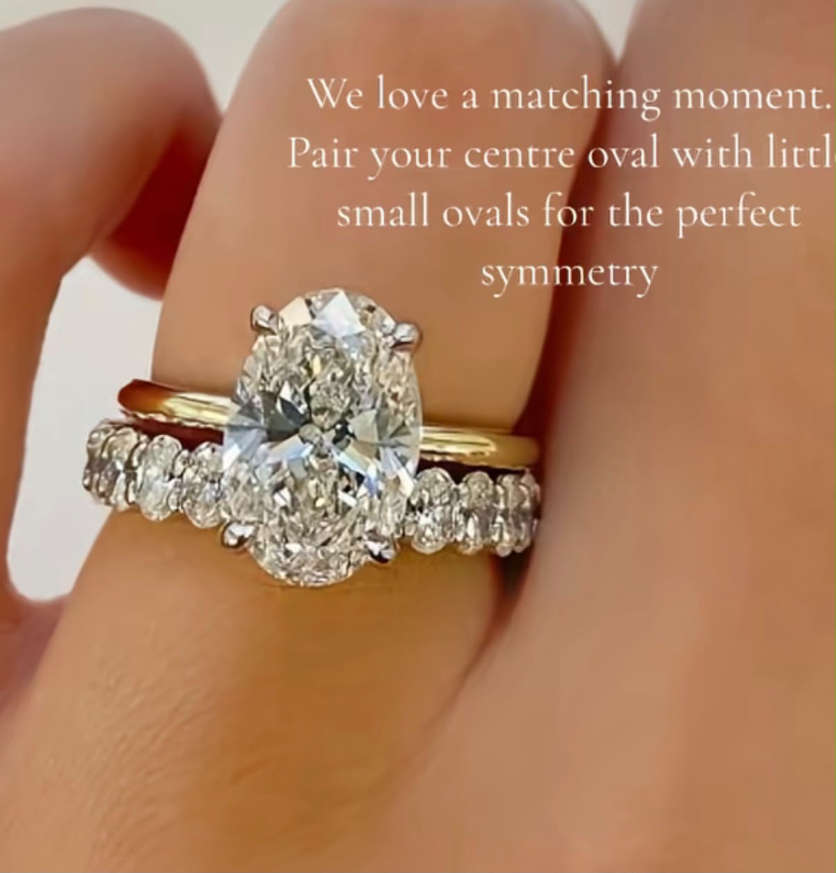 Su TIKTOK LIVESTREAM 3 CARATS Oval E color VS1 ovel shape,3 carat , vs1,E colors with 1.7mm, 4 prong tulip basket, 14k with ovel shape 3mm diamond all around band. size 5.5