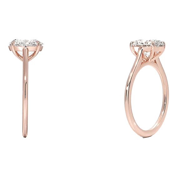 Classic Adorned Dawn 2ct E VVS2 Oval Lab Diamond Engagement Ring (OV 3126)