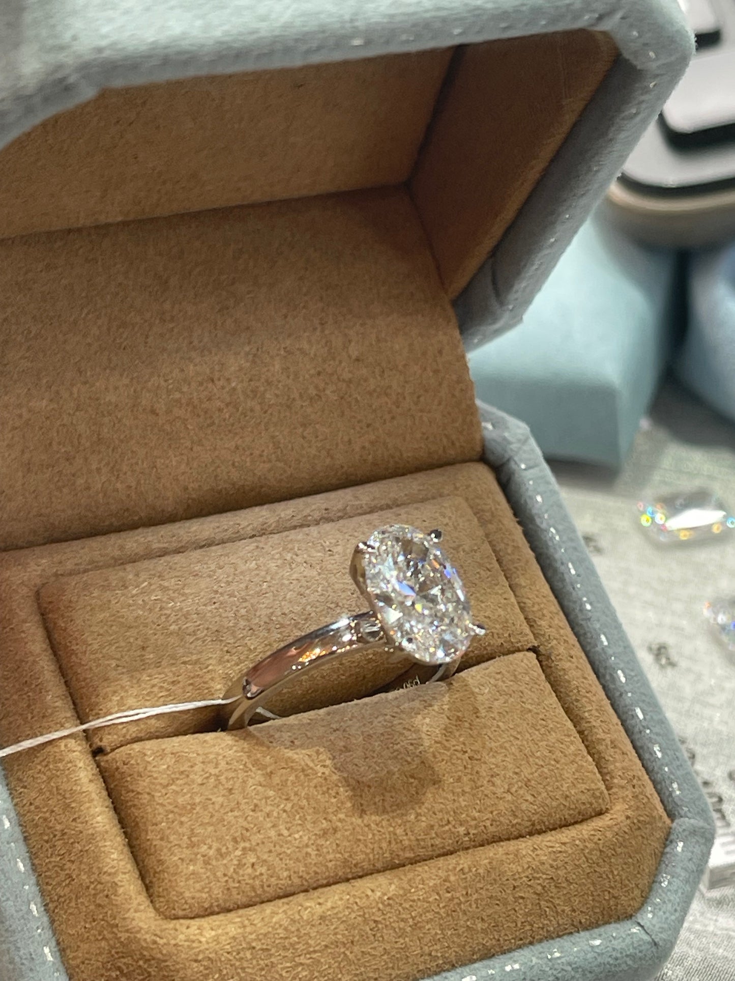 TIKTOK LIVESTREAM 3CT Ova E VVS2 l Lab-Grown Diamond Ring- link1
