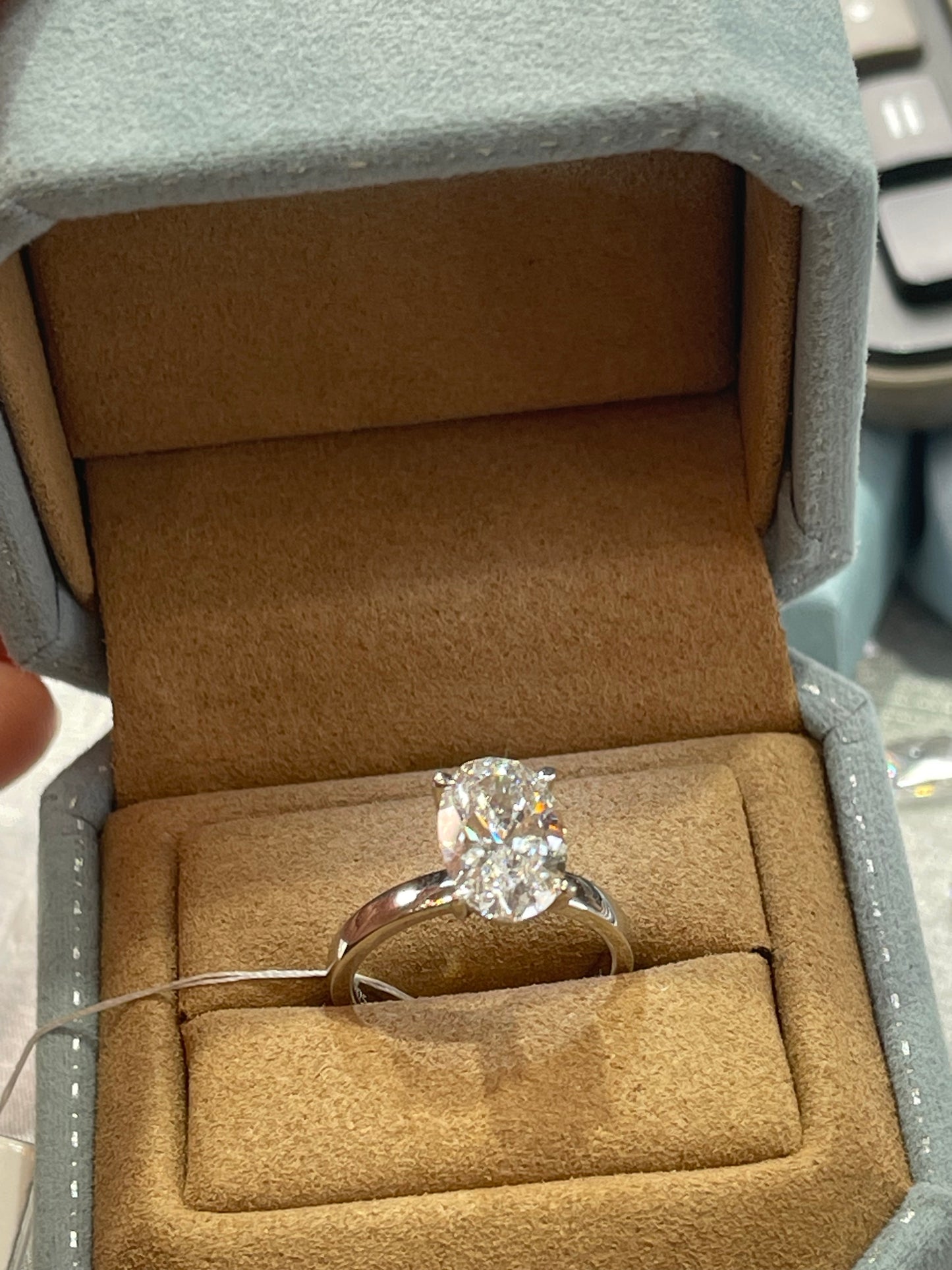 TIKTOK LIVESTREAM 3CT Ova E VVS2 l Lab-Grown Diamond Ring- link1