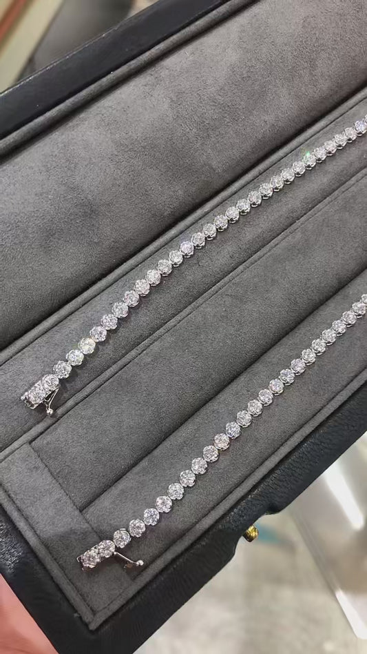 Coco TIKTOK LIVESTREAM 18K Yellow Gold bracelet lab grown diamonds as picture